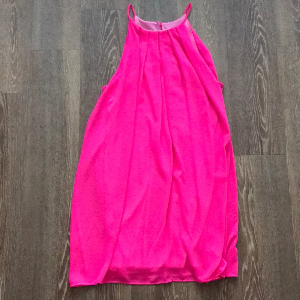 Hot pink dress